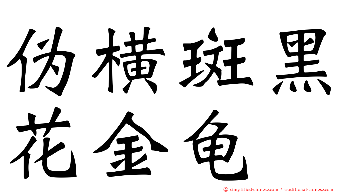 伪横斑黑花金龟