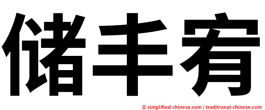 储丰宥
