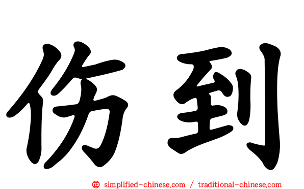 伤到