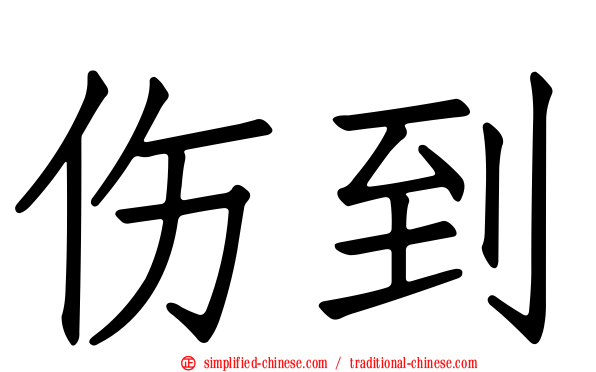 伤到