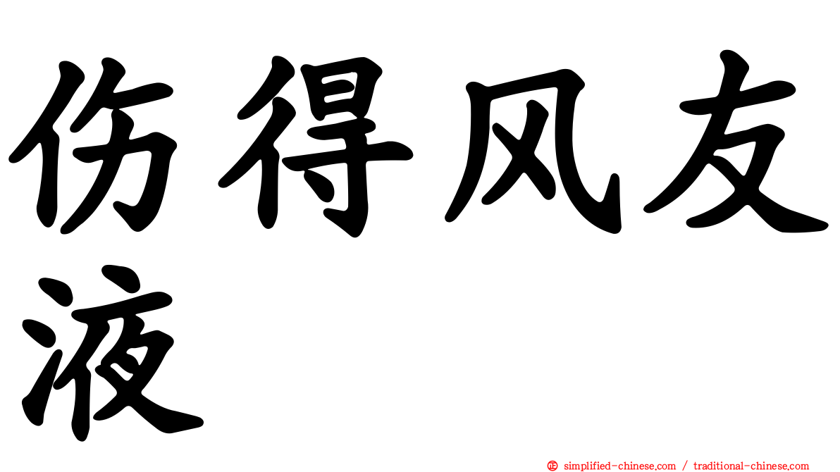 伤得风友液