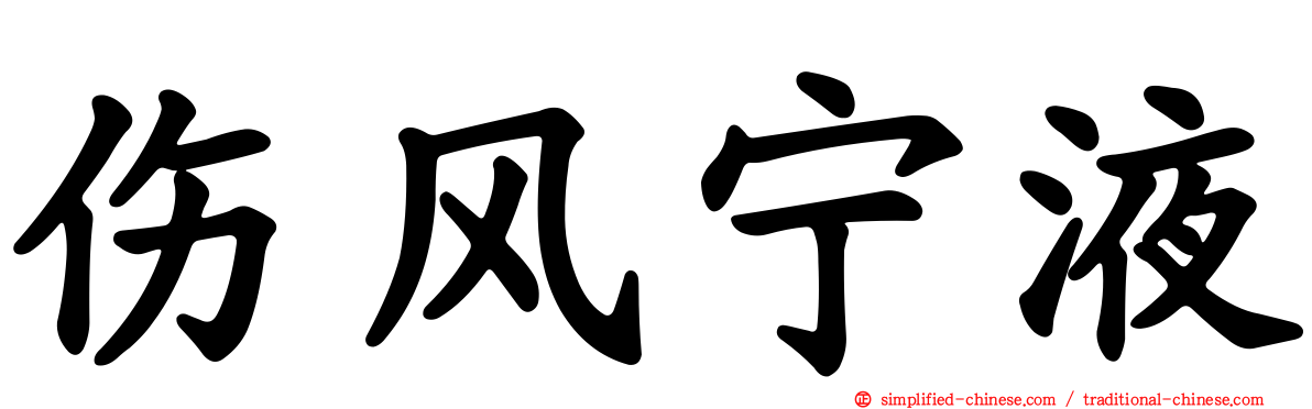 伤风宁液