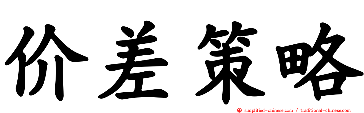 价差策略