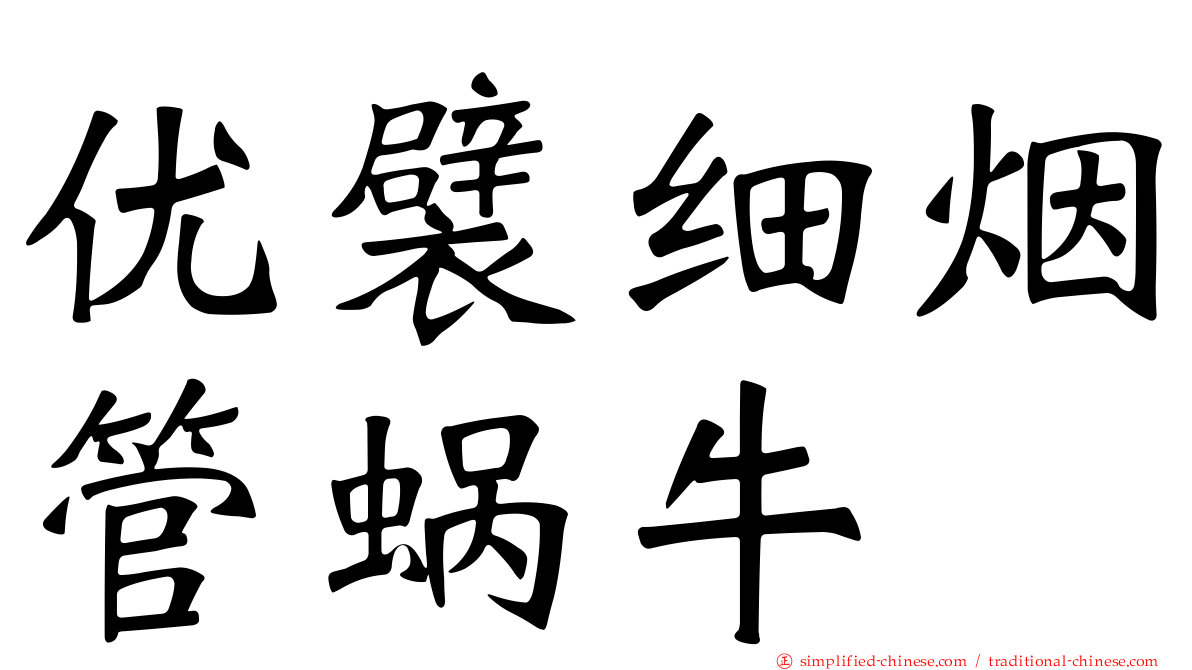 优襞细烟管蜗牛