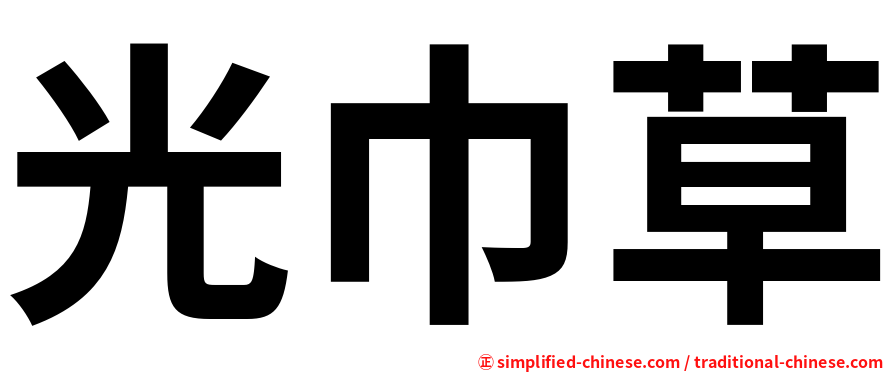 光巾草