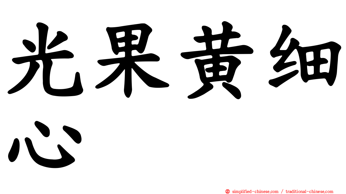光果黄细心
