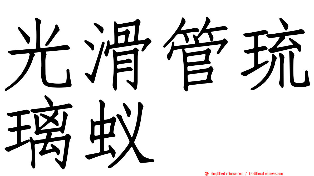 光滑管琉璃蚁