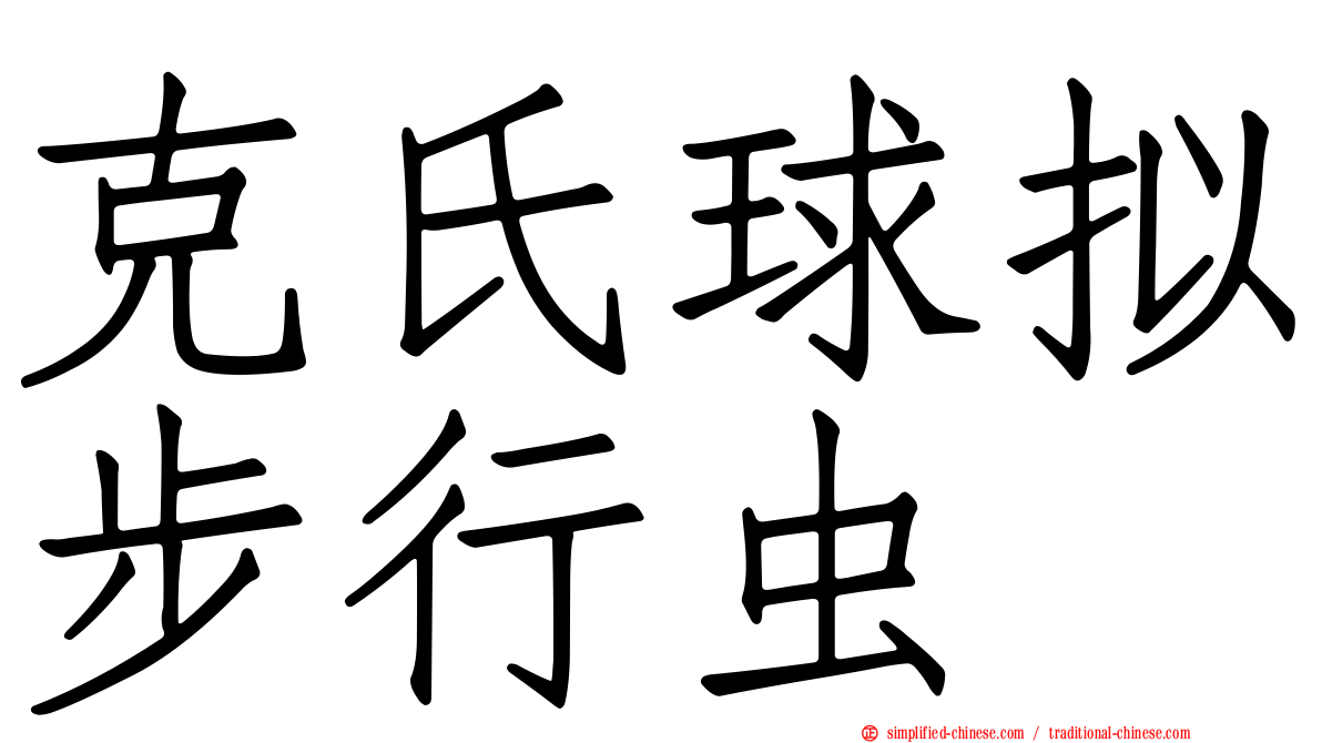 克氏球拟步行虫