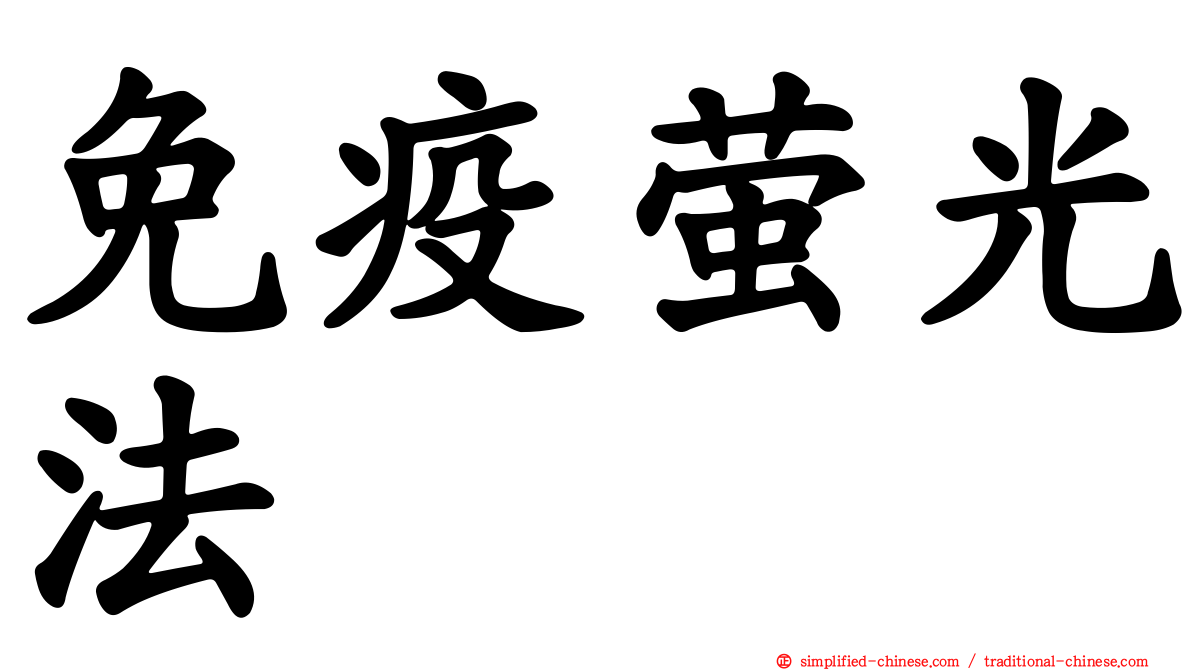 免疫萤光法