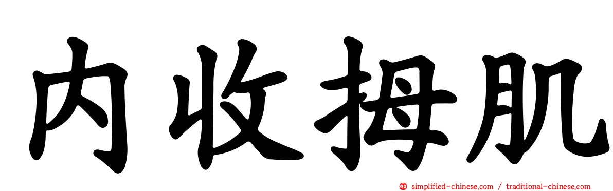 内收拇肌