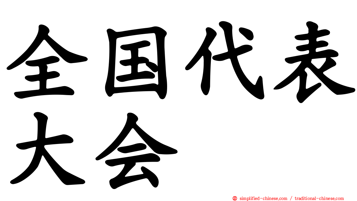 全国代表大会