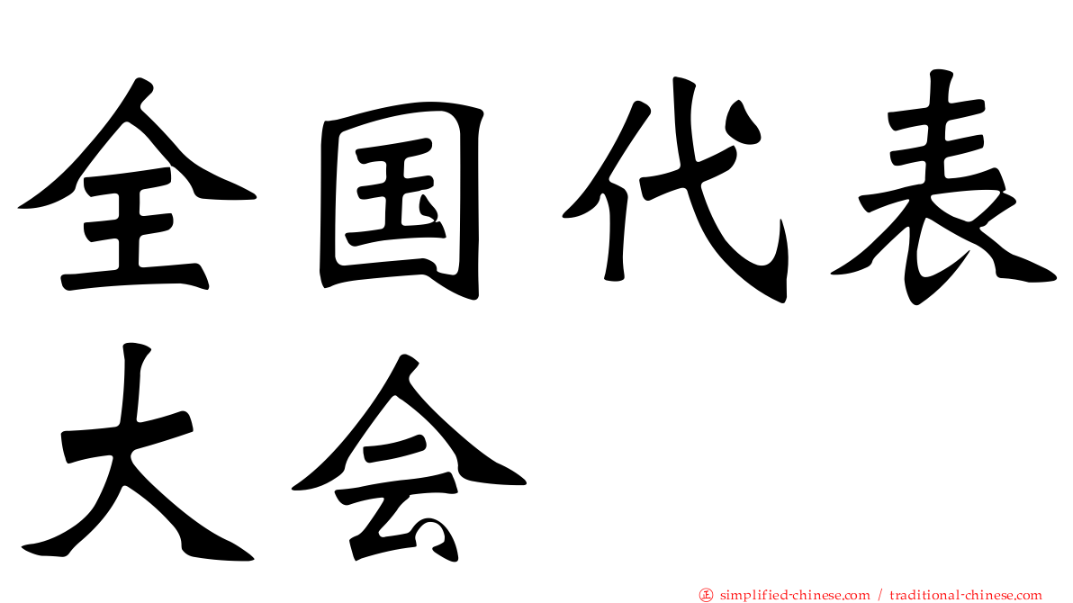 全国代表大会