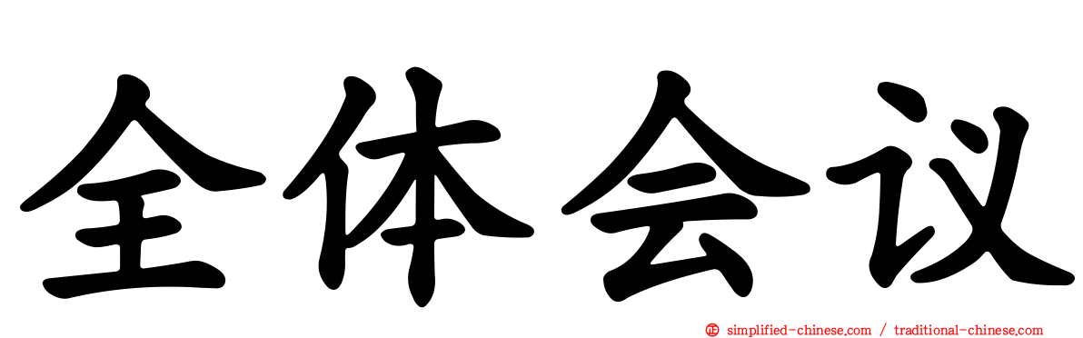 全体会议