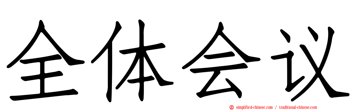 全体会议