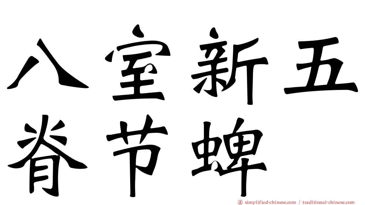 八室新五脊节蜱