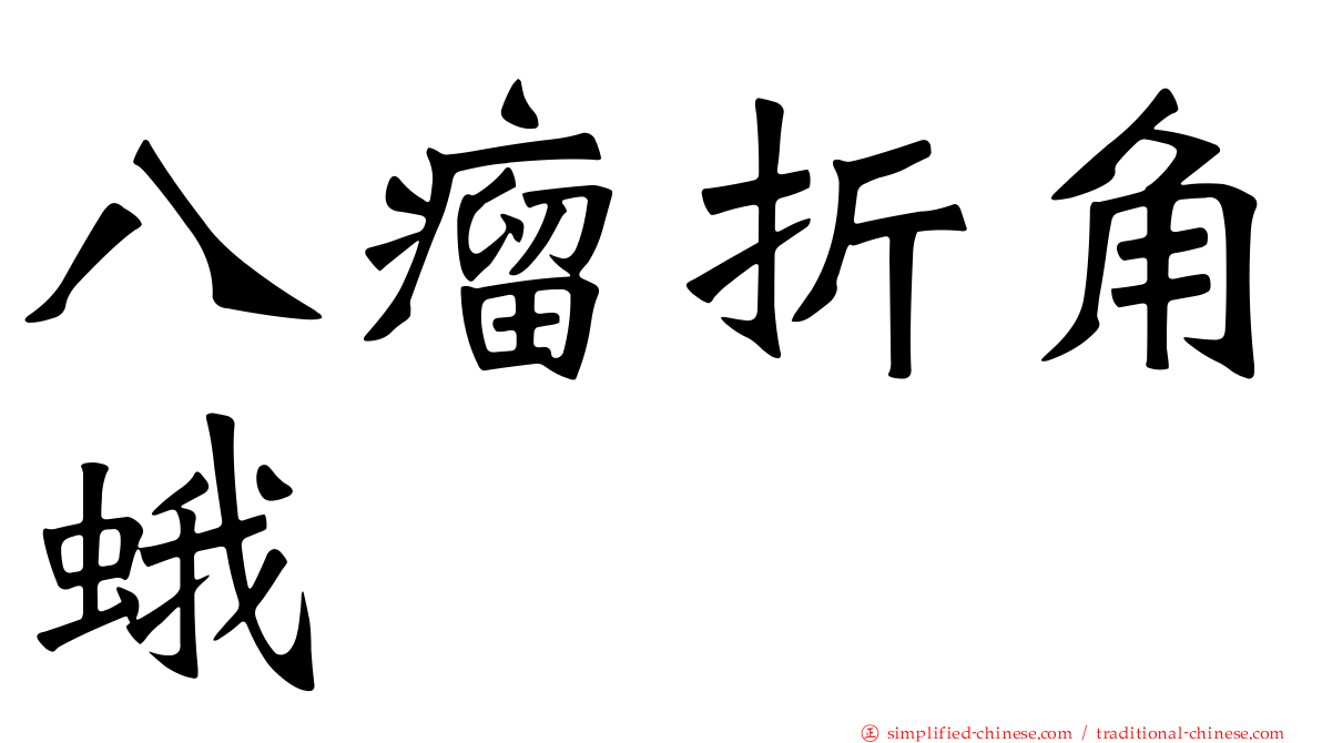 八瘤折角蛾