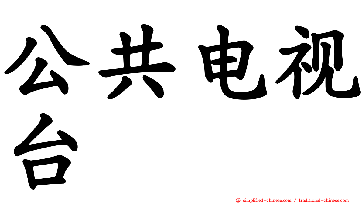 公共电视台