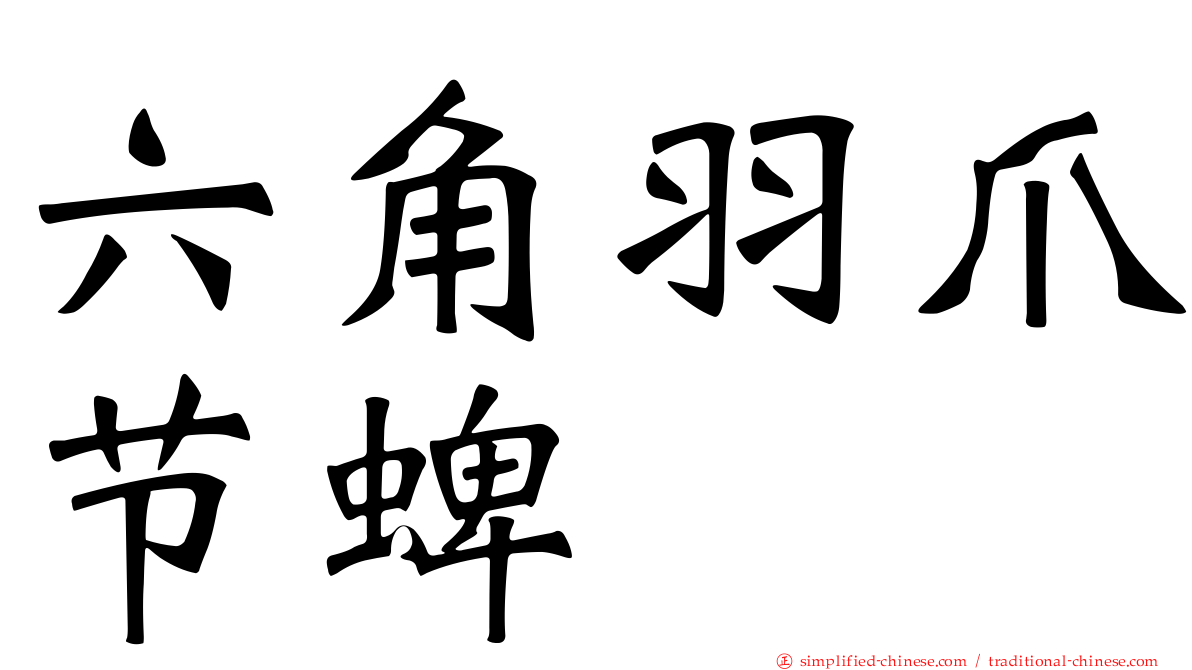六角羽爪节蜱