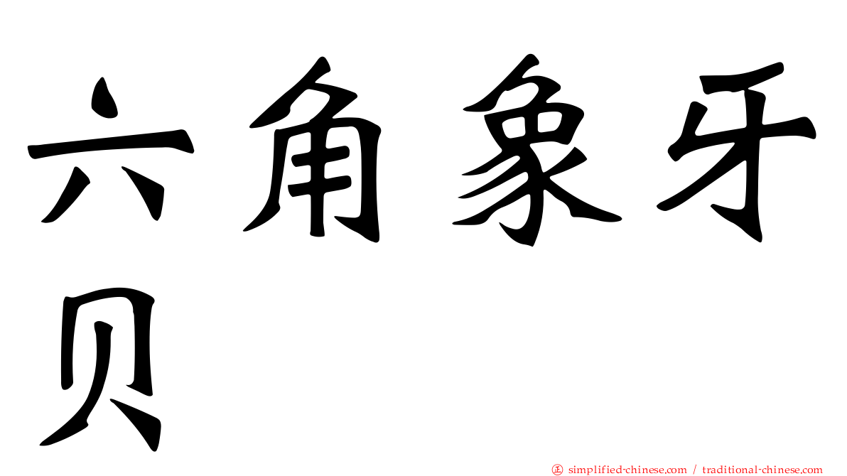 六角象牙贝