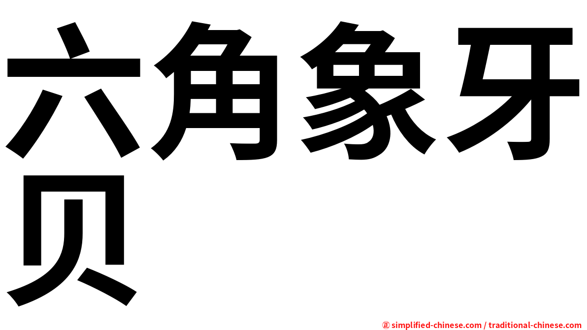 六角象牙贝