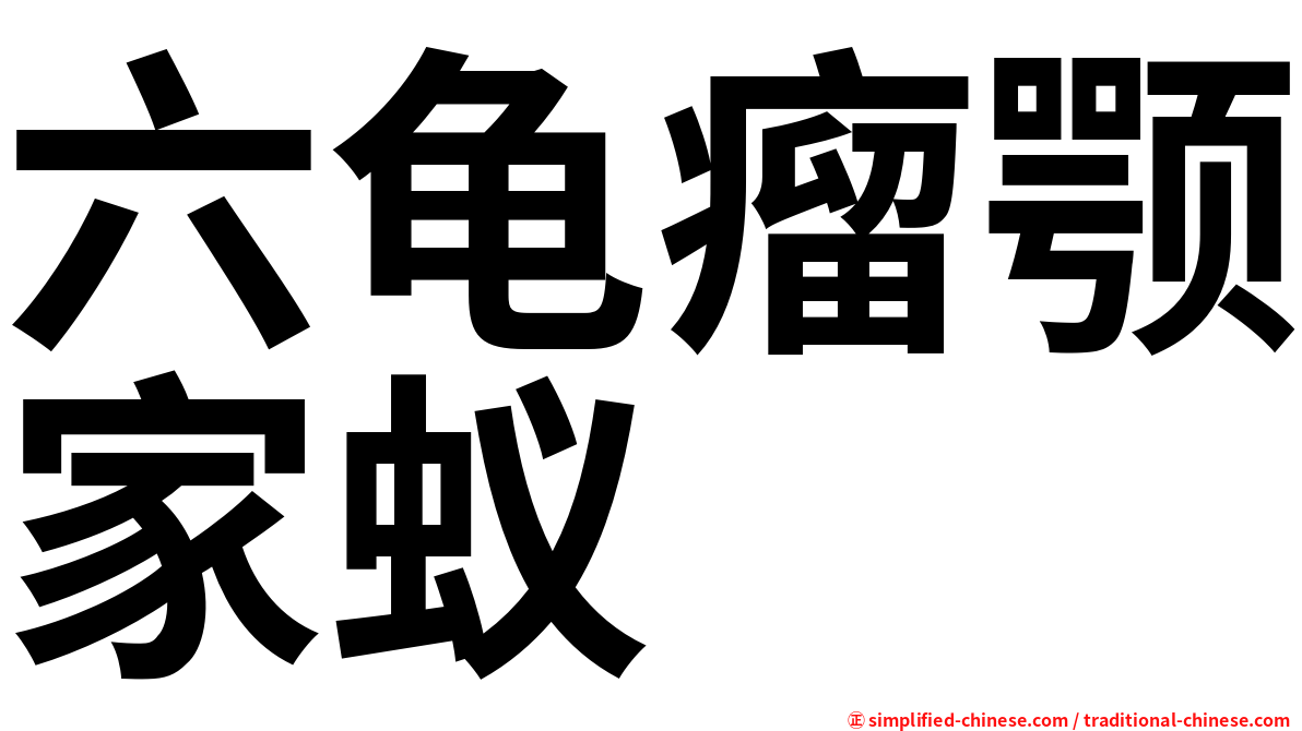 六龟瘤颚家蚁