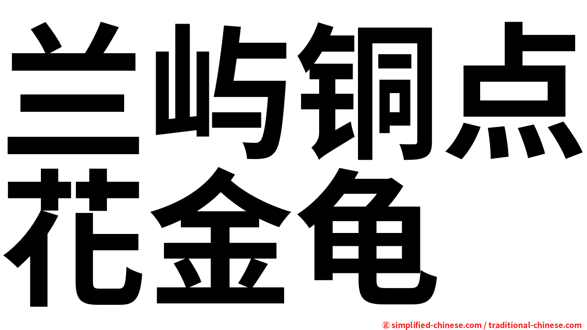 兰屿铜点花金龟