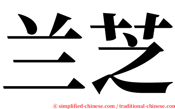 兰芝 serif font