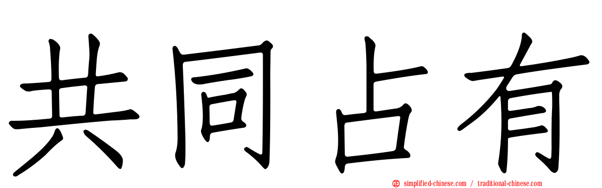 共同占有