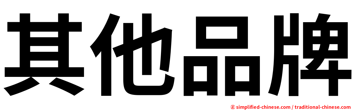 其他品牌
