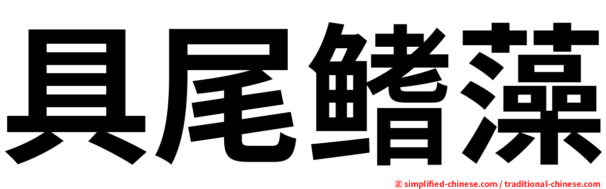 具尾鳍藻