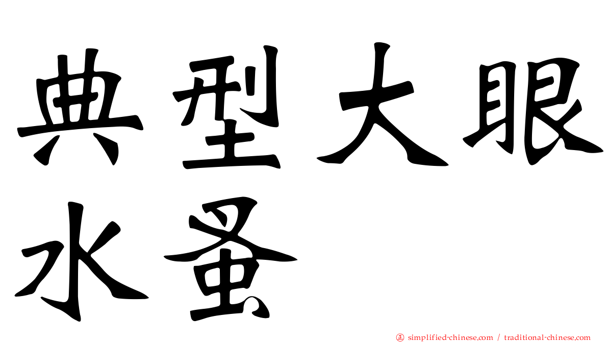 典型大眼水蚤