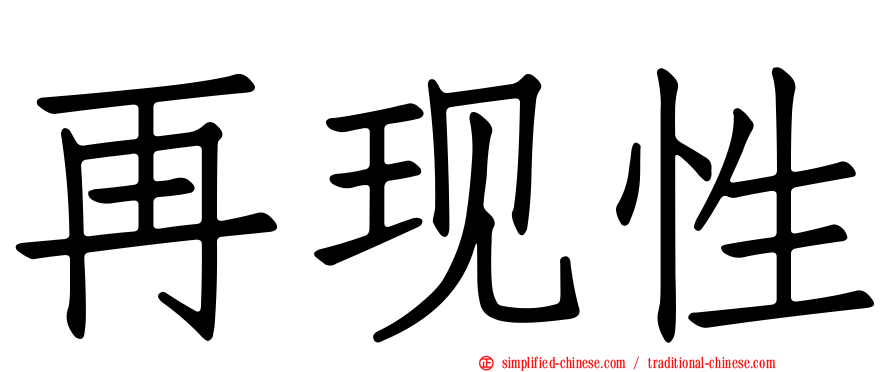再现性