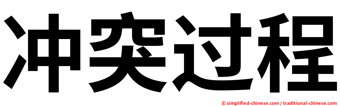 冲突过程