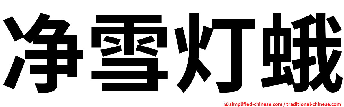 净雪灯蛾