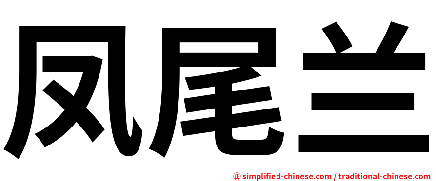 凤尾兰