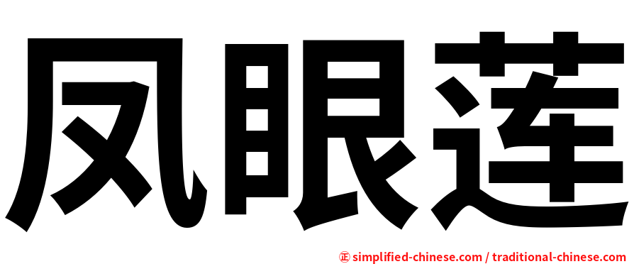 凤眼莲