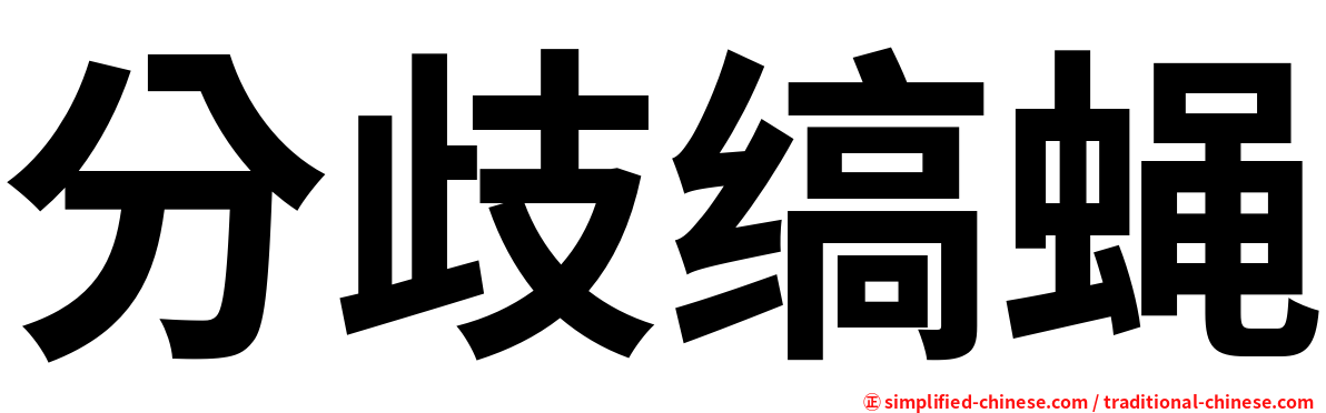 分歧缟蝇