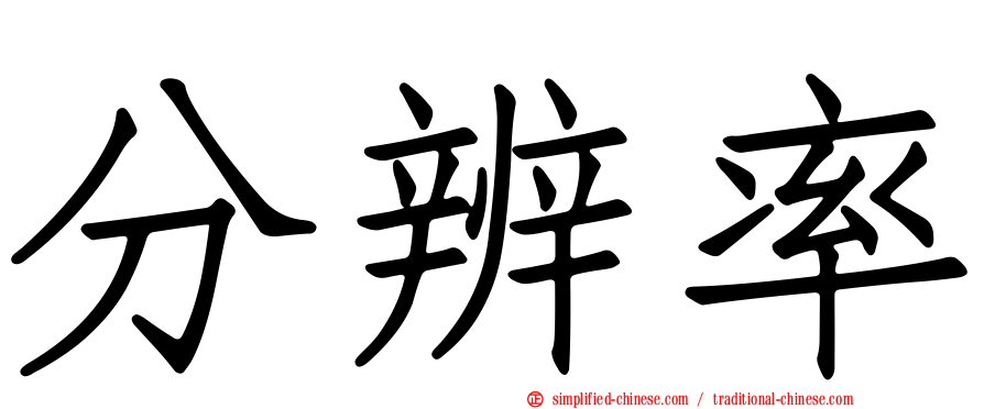 分辨率