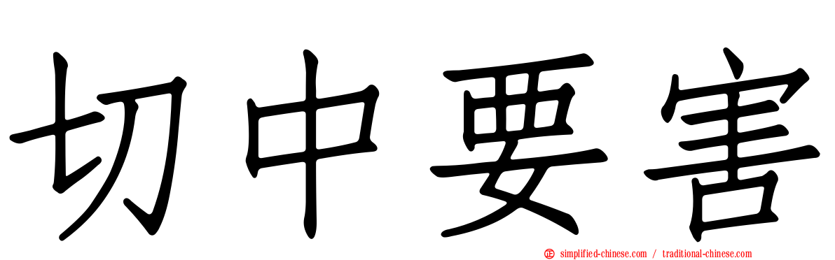 切中要害