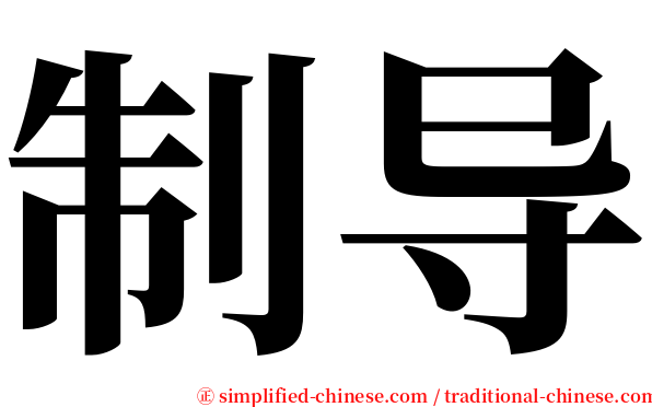 制导 serif font