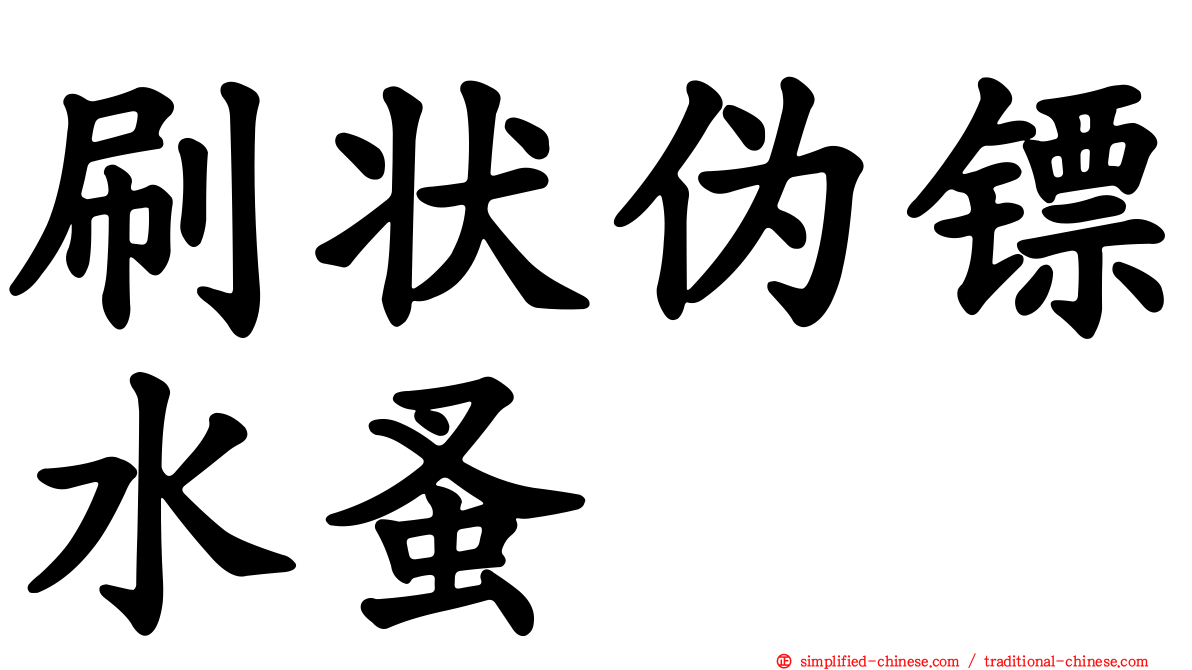 刷状伪镖水蚤