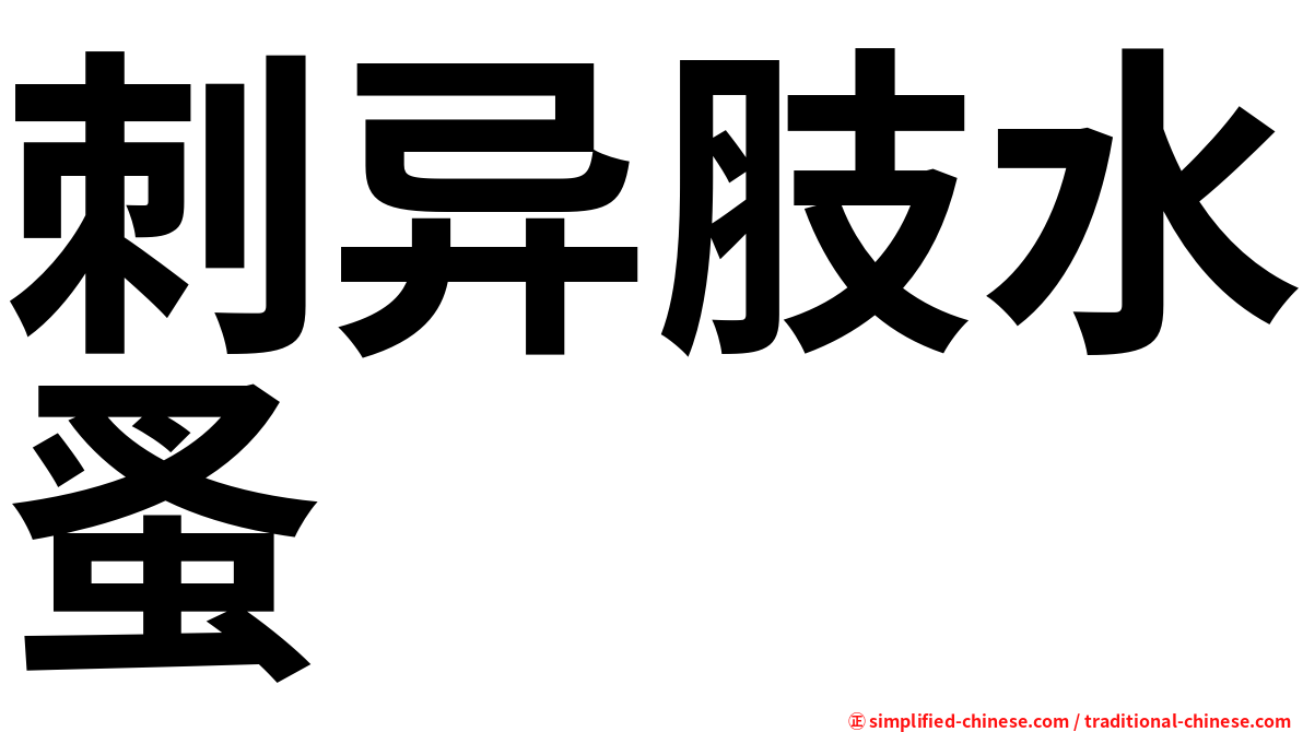 刺异肢水蚤