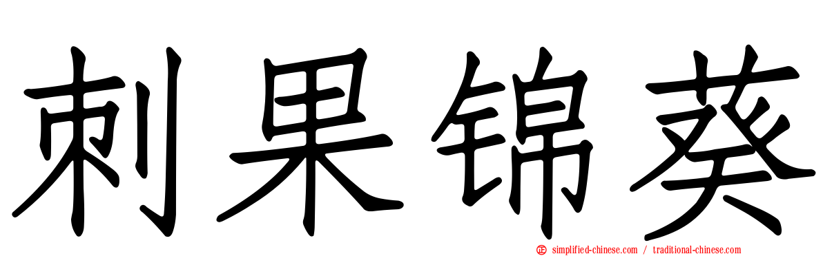 刺果锦葵