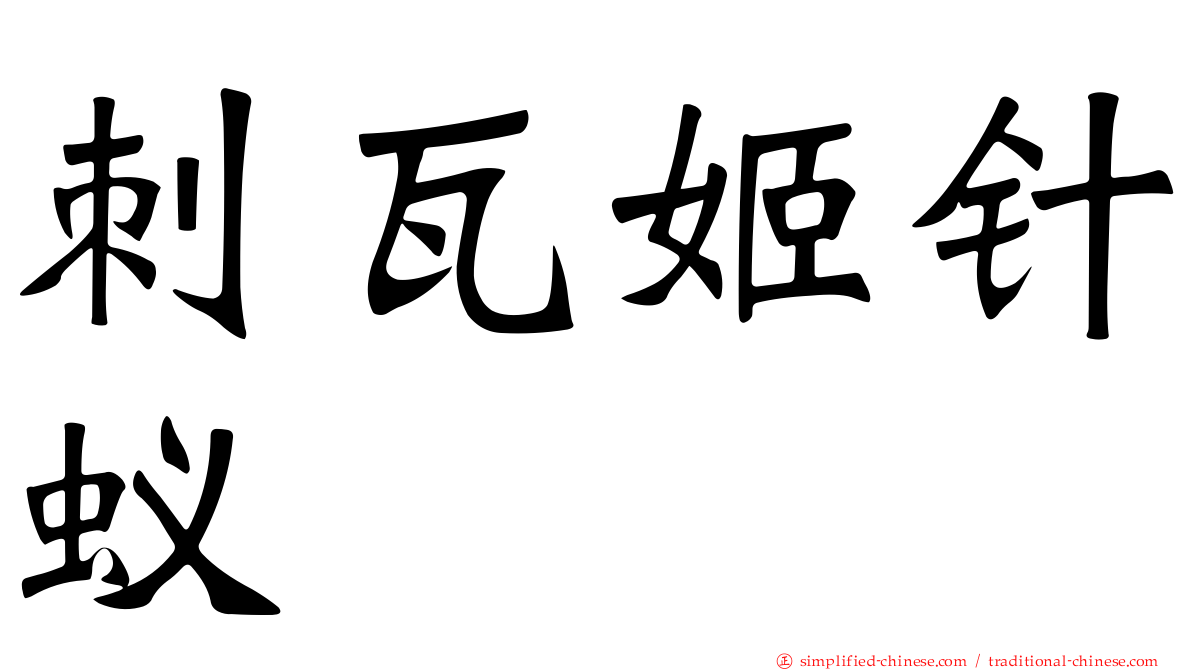 刺瓦姬针蚁