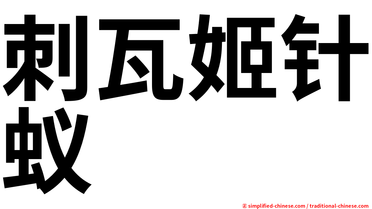 刺瓦姬针蚁