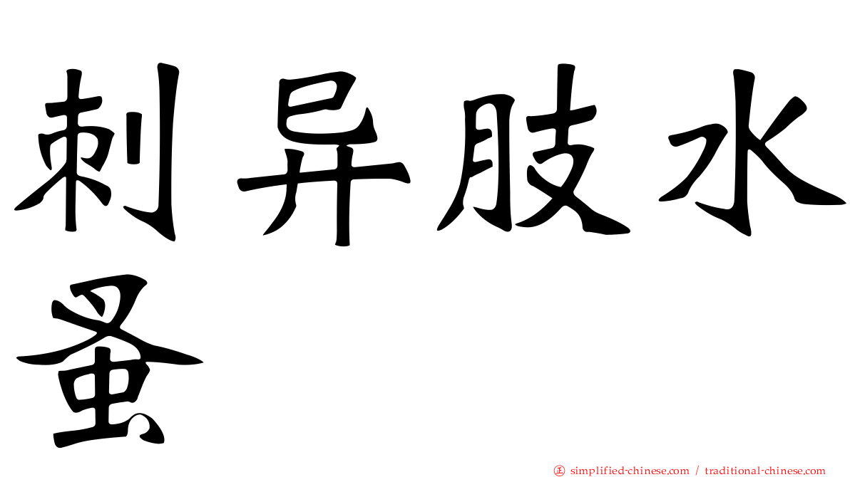 刺异肢水蚤