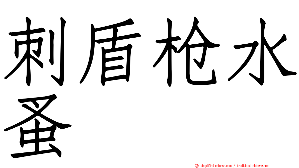 刺盾枪水蚤