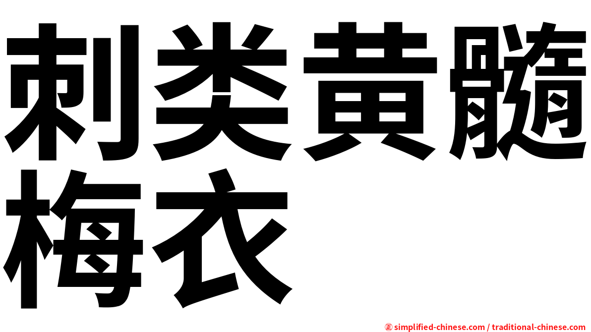 刺类黄髓梅衣