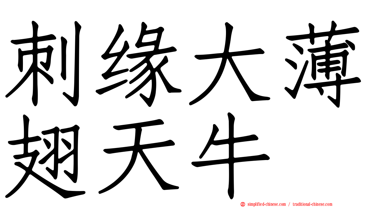 刺缘大薄翅天牛
