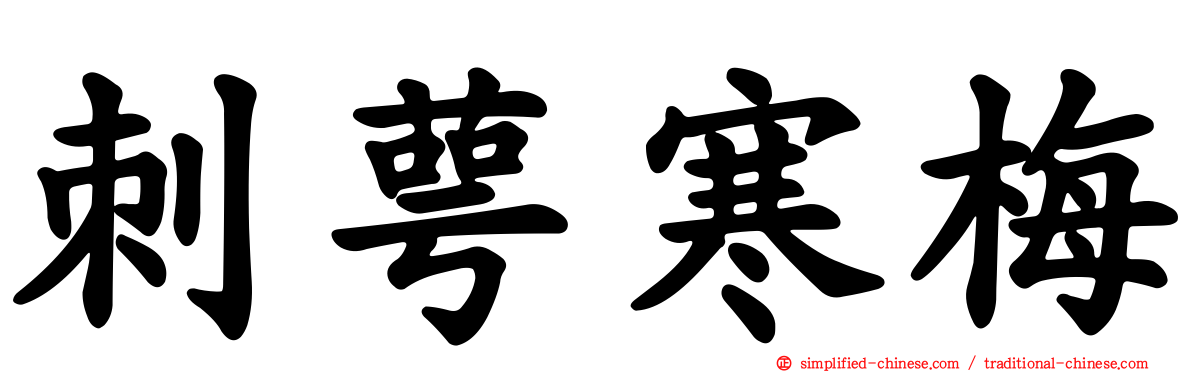 刺萼寒梅